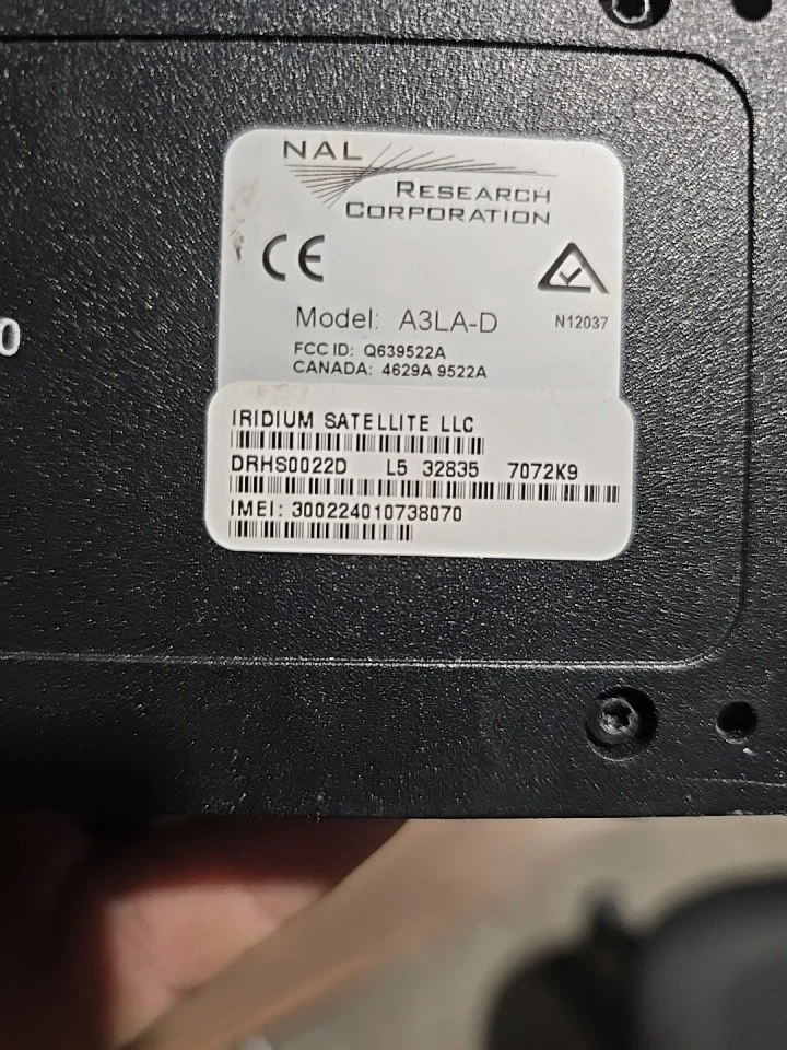 NAL Research Iridium Satellite Modem Model: A3LA-D - Image 1 of 1