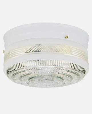 Westinghouse 5 in. H X 8.75 in. W X 8.75 in. L White Ceiling Fixture - Image 1 of 2