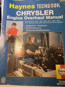 Vintage Haynes 1994 Techbook #2114 Chrysler Engine Overhaul Manual H1 - Picture 1 of 1