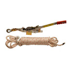 1,500 Lb. 3/4 Ton Capacity 10:1 Leverage Rope Puller Come along Tool with 50 Ft.