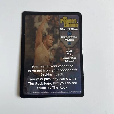 The People's Champ SS3 Foil Superstar card WWE WWF Raw Deal card game ccg - Image 1 of 4
