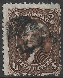Stati Uniti #76 5c. Emissione Jefferson usata in ottime condizioni - Foto 1 di 2