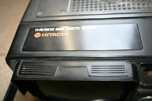 Vintage Hitachi K-50L TV Radio Cassette Recorder With Monitor Vintage Tech PROP - Picture 1 of 13