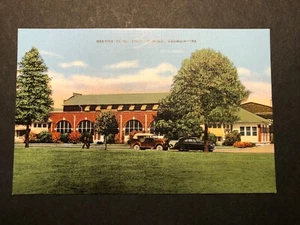 FORT BENNING GEORGIA GA SERVICE CLUB UNBENUTZTE LEINENPOSTKARTE - Bild 1 von 2