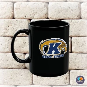 Kent State Golden Flashes Baseball Logo Premium Black Coffee Mug - Picture 1 of 15