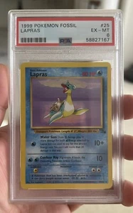 1999 Lapras Fossil 25/62 Non Shiny PSA 6. - Picture 1 of 2