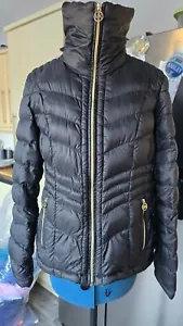 MICHAEL KORS PACKABLE DOWN ZIP JACKET BLACK SIZE M - Picture 1 of 6