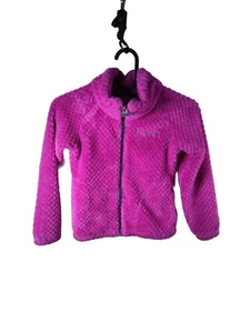 Columbia Girl Fleece Jacket Puffy Purple Size XS (6-7) - Picture 1 of 14