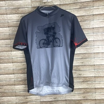 Camiseta deportiva de ciclismo Primal para hombre grande esqueleto calavera 1/2 cremallera bicicleta ciclismo montar Foto 1 de 4