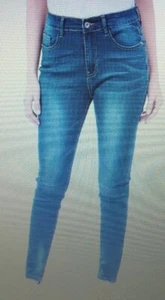 2 PAIR LANBAOSI HIGH WAISTED SKINNY LADIES JEANS STRETCH SLIM FIT JEANS - Picture 1 of 5