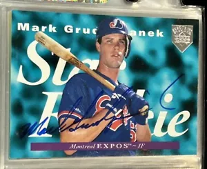 Mark Grudzielanek 1995 Upper Deck Electric Diamond Rookie Autograph AUTO RC TTM - Picture 1 of 2