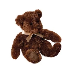 Plush CHOCOLATE FUZZY BEAR Teddy Stuffed Animal - Douglas Cuddle Toys - #12704 - Picture 1 of 3