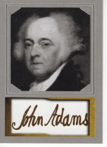 JOHN ADAMS ~ Retrato Presidencial ACEO D. Gordon Facs Automático * Casi Nuevo+ #2 - Imagen 1 de 2