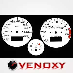 Honda XL 1000V Varadero SD01 1998-2002 KM/H Aftermarket White Gauges - Picture 1 of 1