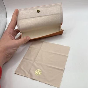 Tory Burch Orange Sunglasses Eyeglasses Glasses Frames Case - Picture 1 of 11
