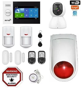 Pet immune Wifi Touch Screen Wireless Home security DIY Alarm System+Wifi Camera - Picture 1 of 6