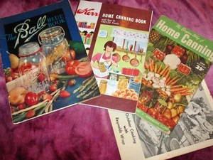 Vintage Lot 3 CANNING BOOKS ~ BELL 1933 - BURPEE 1947 - KERR 1969 + Bonus Book - Picture 1 of 7