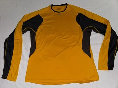 Sugoi Mens Large Baselayer Long Sleeve Shirt Cycling Biking Yellow EUC! - Image 1 of 4