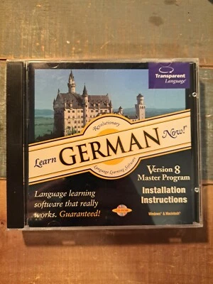Learn German Now & Transparent Bonus CD Language Software Installation  - Image 1 of 4