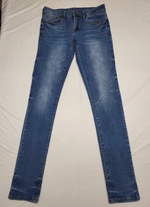 Rue 21 Mens Jeans Stacked Skinny Supreme Flex 30X32 (Actual 32 X 35 ) Blue - Picture 1 of 17