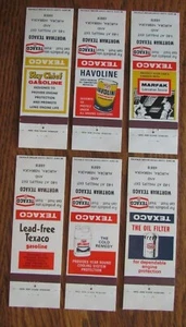 TEXACO GAS STATION MATCHBOOK SET OF 6: WORTMAN (AURORA, NEBRASKA) (1970s) -F24 - Picture 1 of 2