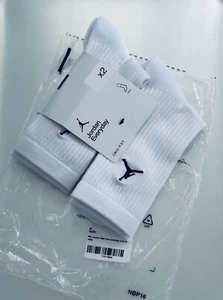 Nike Jordan Jumpman Cushioned Crew Cotton Socks Small 2-5 Kids Junior Infants - Picture 1 of 10