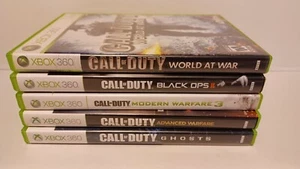 Lotto di giochi Xbox 360 Call Of Duty 5 Modern Warfare 3, World At War, Ghosts - Foto 1 di 9