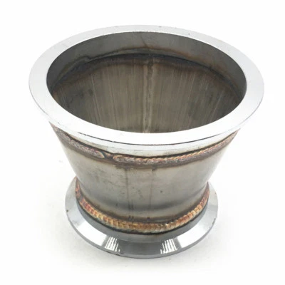 Adaptador de brida de banda V de acero de 4" a 3" apto para turbo cargador codo tubo descendente colector Foto 1 de 4