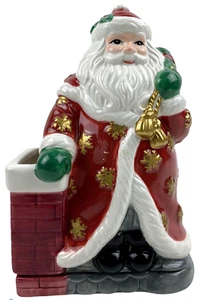 Fitz and Floyd Santa Claus Christmas Incense Burner Decoration 7" Tall - Picture 1 of 9