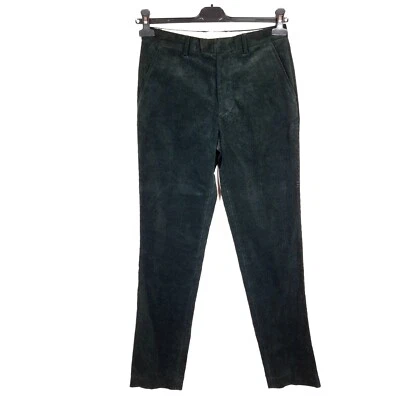 Pantalones de pana para mujer FRED PERRY talla W28 L31 algodón verde bolsillo... - Imagen 1 de 4