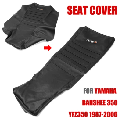 Cubierta de asiento antideslizante con pinza todo negro para Yamaha Banshee 350 YFZ350 1987-2006 Foto 1 de 4