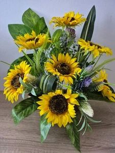 Blumengesteck Kunstblumen Tischgesteck künstlich Tischdeko Kunstgesteck Gesteck - Bild 1 von 2