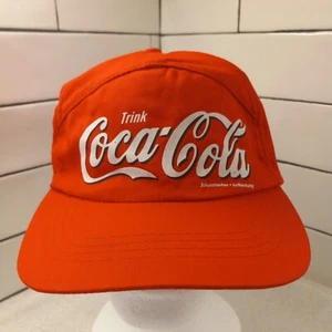 Coca Cola Schutzmarken Koffeinhaltig Trink Cap Hat Vintage Hogberg International - Picture 1 of 10