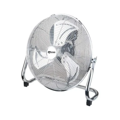 TERMOZETA TZBA01 VENTILATORE IN METALLO A PAVIMENTO CROMATO DIAMETRO 40CM - Immagine 1 di 3