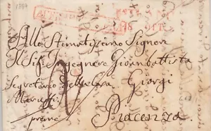 VORPHILATELIE 1847 BRIEF von MAILAND nach PIACENZA - Bild 1 von 3