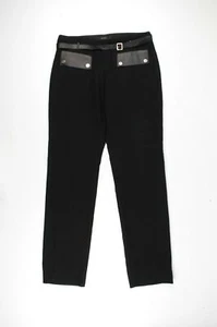 Pantaloni donna Gucci originali in lana con cintura pantaloni neri taglia 40 (W29) - Foto 1 di 11
