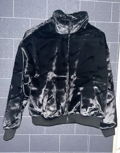 Nike Fur Jacket Girls Large - Picture 1 of 4
