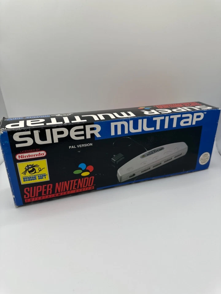 SNES Super Nintendo System - Super Multitap - 5 Spieler Adapter - OVP + Handbuch - Bild 1 von 4