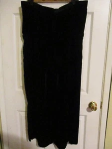 Gr. 1X Eileen Fisher nachtblau Samt weites Bein Knöchelhose Neu mit Etikett - Bild 1 von 6