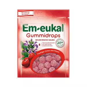 Em eukal Gummidrops Wildkrische Salbei mit feiner Zuckerkruste 90g - Bild 1 von 1