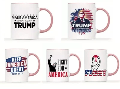 5 PACK COMBO, 11 oz, FGHT! Trump Mug for Trump Supporters - "Fight" for Trump - Image 1 of 4