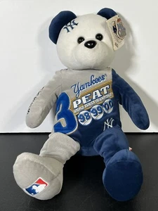 Official MLB NY Yankees 3-peat World Series Champs 8" Plush Bear - New w/ Tags - Picture 1 of 7