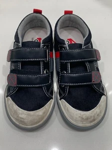 Fair Condition See Kai Run Russell Sneakers Size 12 Black/Red - Picture 1 of 8