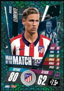 Topps Match Attax Champions League 2020/2021 - MARCOS LLORENTE MAN OF THE MATCH - Bild 1 von 1
