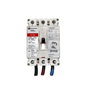 EATON ED3125 CIRCUIT BREAKER 125A 240V 3 POLE ED 65k - Picture 1 of 6
