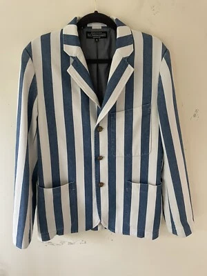 Blazer 40 de mezclilla de algodón para hombre The J. Peterman Company 40 nuevo sin etiquetas Foto 1 de 4