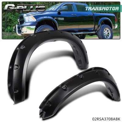 4PCS Fender Flares Pocket Rivet Bolt Style For Dodge Ram 1500 Black 2009-2017 US - Image 1 of 4
