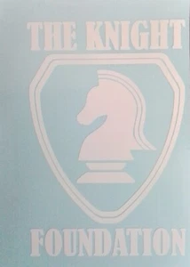 KNIGHT FOUNDATION Shield Logo Sticker • Knight Rider • KITT • Custom Decal - Picture 1 of 5