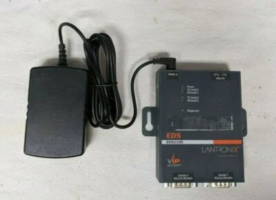 Lantronix EDS2100 2 Port Serial Server with power supply - Image 1 of 2