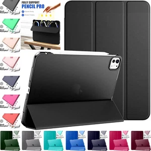 For iPad Pro 11 Inch 5th Generation M4 2024 Leather Magnetic Smart Case Cover - Picture 1 of 90